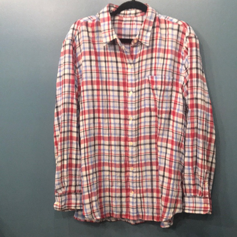 Red, White, and Blue Button-down